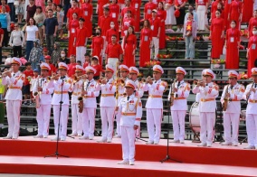 Tổng duyệt chương trình Duyệt đội ngũ và diễu hành quần chúng kỷ niệm 70 năm Ngày giải phóng Hải Phòng - Thành phố Anh hùng