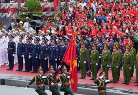 Chương trình duyệt đội ngũ và diễu hành quần chúng kỷ niệm 70 năm ngày Giải phóng Hải Phòng - Thành phố Anh hùng