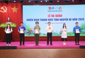 Tuổi trẻ thành phố Hải Phòng sôi nổi ra quân Chiến dịch Thanh niên tình nguyện hè 2025