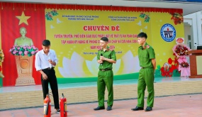 CAH Tiên Lãng:  Tuyên truyền về Luật giao thông đường bộ, PCCC tới hơn 1.300 giáo viên và học sinh Trường THPT Nhữ Văn Lan 