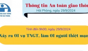 Thông tin an toàn giao thông ngày 29/9/2024