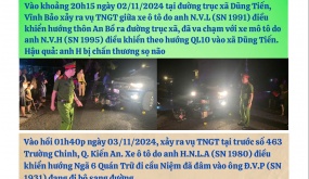 Thông tin an toàn giao thông ngày 3/11/2024