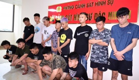 Phòng Cảnh sát hình sự: Tạm giữ 9 đối tượng có hành vi Gây rối trật tự công cộng trên địa bàn phường Lê Thanh Nghị và phường Tứ Minh