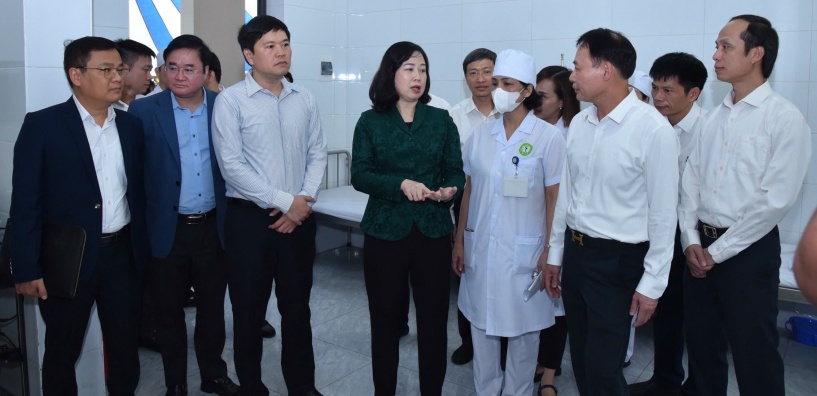 Bộ trưởng Bộ Y tế Đào Hồng Lan làm việc với Hải Phòng về công tác phòng, chống dịch sởi 