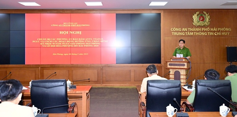 CATP chuẩn bị phương án bảo đảm an toàn các hoạt động hưởng ứng, chào mừng kỷ niệm 70 năm giải phóng Hải Phòng và Lễ hội Hoa phượng đỏ - Hải Phòng năm 2025