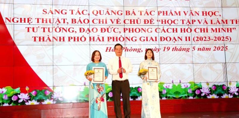 Trao giải thưởng sáng tác, quảng bá tác phẩm văn học, nghệ thuật, báo chí về học tập và làm theo tư tưởng, đạo đức, phong cách Hồ Chí Minh giai đoạn 2023-2025: Chuyên đề An ninh Hải Phòng có 1 giải Nhì; 1 giải Ba
