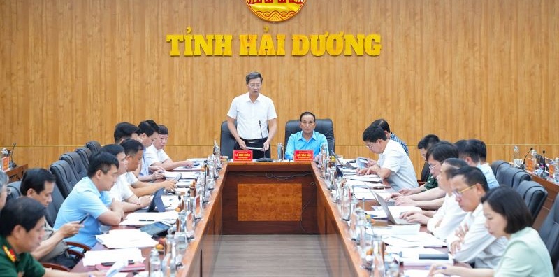 UBND thành phố Hải Phòng và tỉnh Hải Dương: Thống nhất các nội dung về hệ thống chỉ tiêu phát triển KT-XH, QPAN trong văn kiện đại hội Đảng nhiệm kỳ 2025-2030