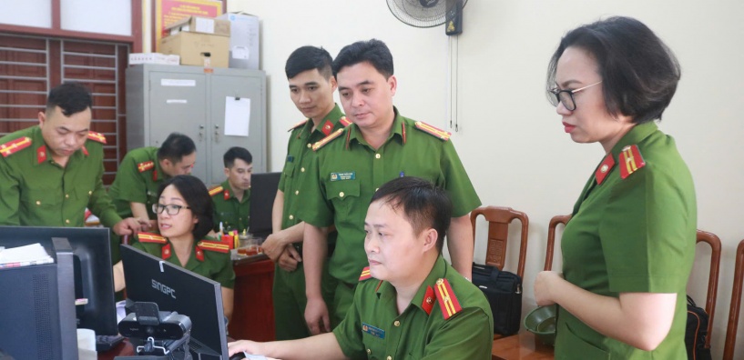 Đẩy mạnh triển khai phần mềm quản lý đối tượng theo chức năng của Công an cấp xã