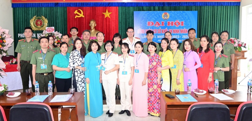 Thiếu tá Trần Thị Kim Thoa tái cử giữ chức Chủ tịch Công đoàn khối ANND