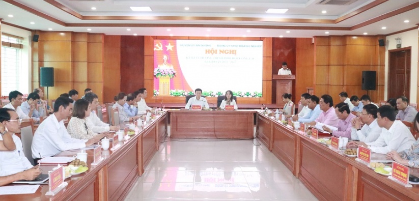 Huyện ủy An Dương -Đảng ủy Khối Doanh nghiệp ký kết chương trình phối hợp năm 2020- 2025