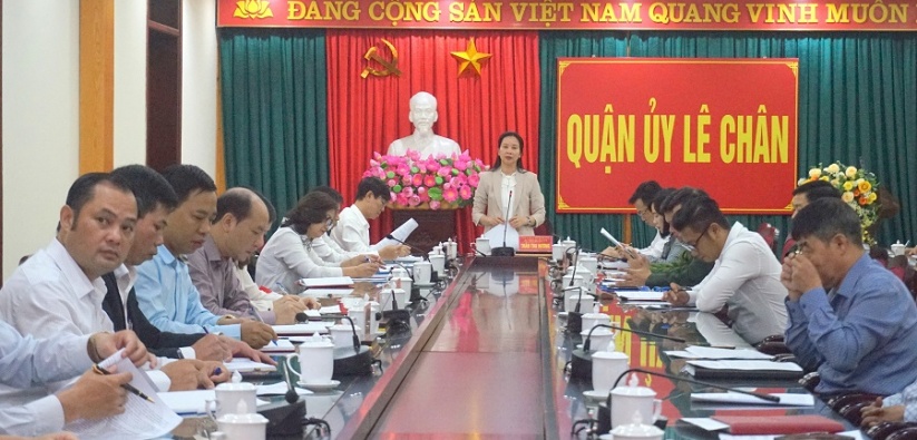 Quận Lê Chân:  Phát triển kinh tế - xã hội gắn với đảm bảo quốc phòng, an ninh