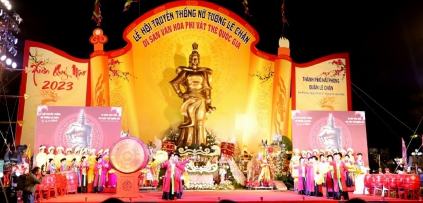 Khai mạc Lễ hội truyền thống Nữ tướng Lê Chân năm 2023