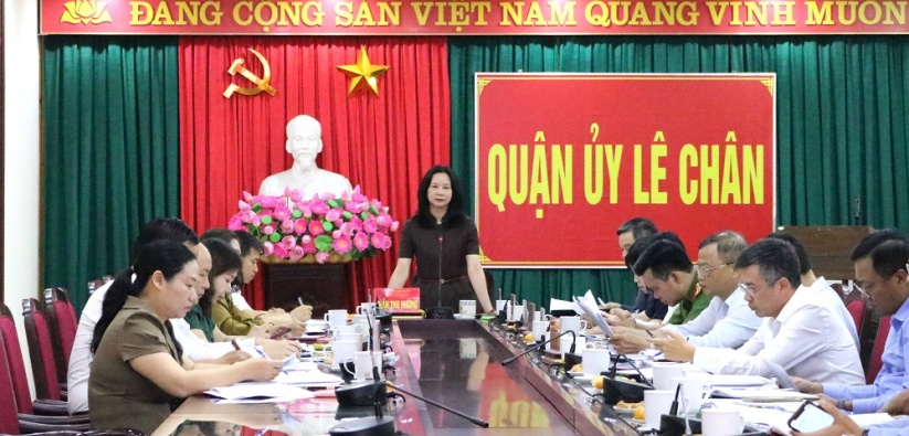 Quận ủy Lê Chân:  Tăng tốc phấn đấu giải ngân 100% vốn đầu tư công