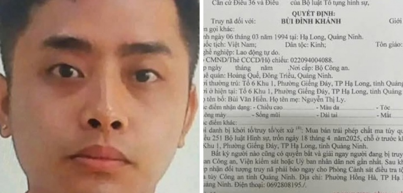 Truy nã tội phạm ma túy Bùi Đình Khánh trong vụ nổ súng khiến 1 Công an hy sinh