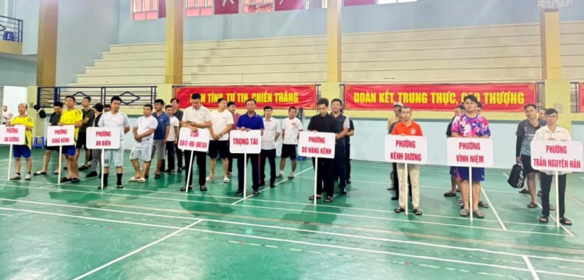 8 đội bóng tham gia Giải bóng đá nam cán bộ, công chức, viên chức và lực lượng vũ trang quận Lê Chân