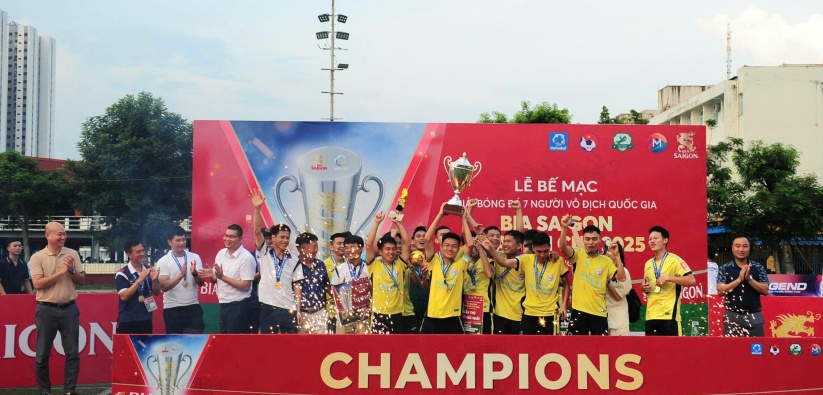 Giải bóng đá 7 người vô địch Quốc gia Bia Saigon Cup 2025 (VPL-S6): DA Lube lên ngôi vô địch khu vực Đông Bắc Bộ