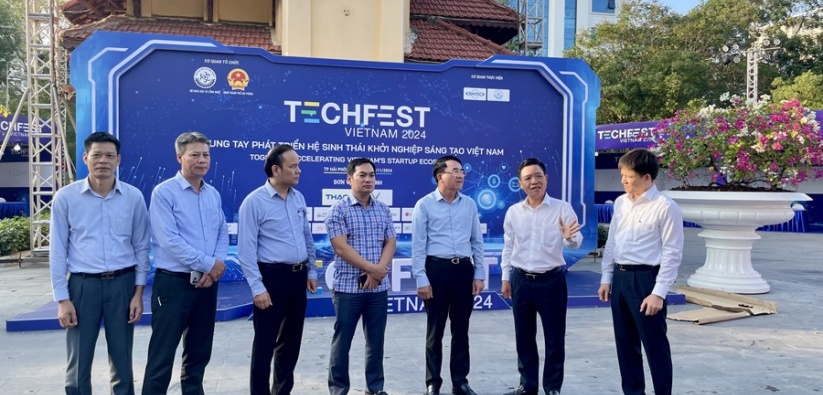 Kiểm tra công tác tổ chức Ngày hội khởi nghiệp sáng tạo Việt Nam - TECHFEST Việt Nam 2024